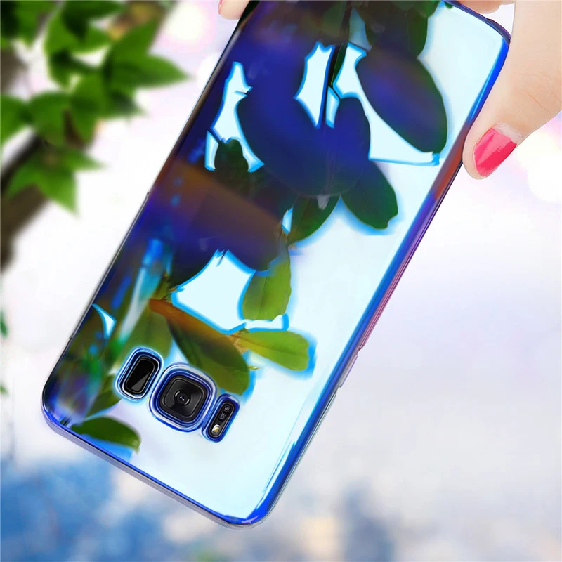 Slim Hard Phone Cases for Samsung Galaxy S8 S9 S10 Plus Case Gradient Plastic S7 edge NOTE 8 9 Cover Coque|Бамперы| |