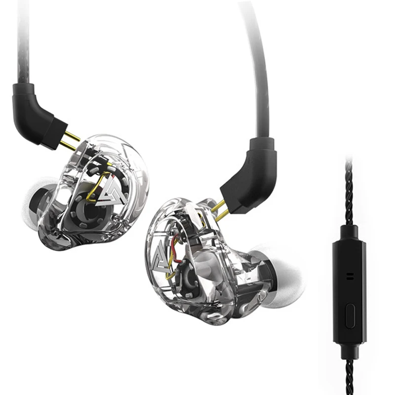 Оригинальный 2018 Новый QKZ VK1 4DD вкладыши Наушники Hi-Fi монитор DJ наушники для бега