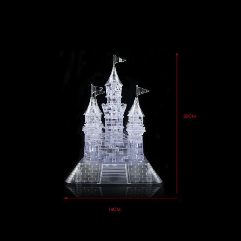 COOLPLAY головоломки игрушки Замок 3D кристалл головоломка DIY строительство модель