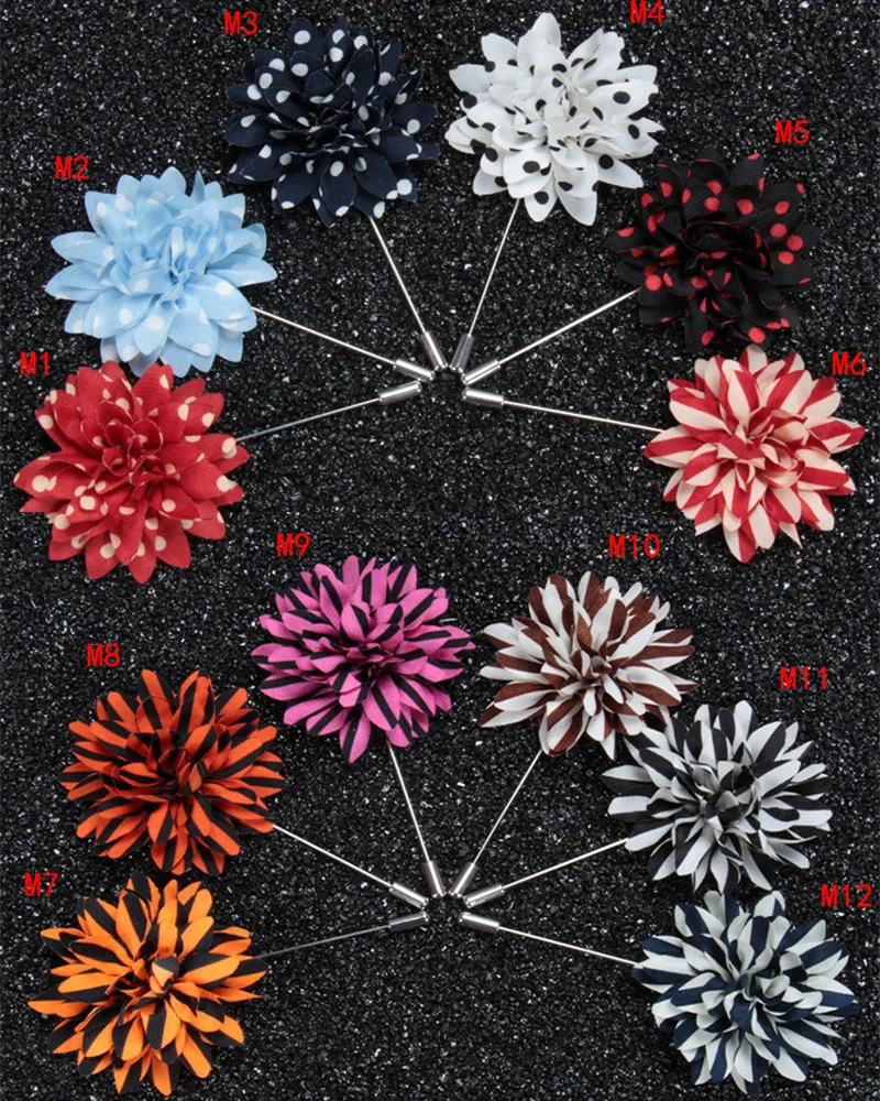 1 шт. новая модная мужская брошь булавка с цветочными лацканами 5 см бутоньерка