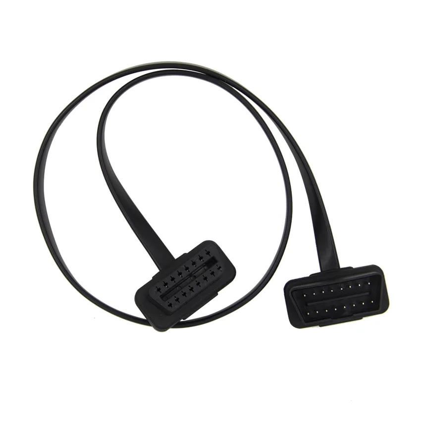 Obd2 кабель OBD2 16 pin типа папа женские туфли на плоской подошве Удлинительный 1 в 2