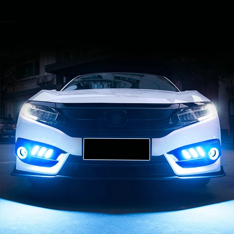 Hlxg светодиодный Автомобильный свет дневного света для Honda Civic 10th 2016 2019 белый