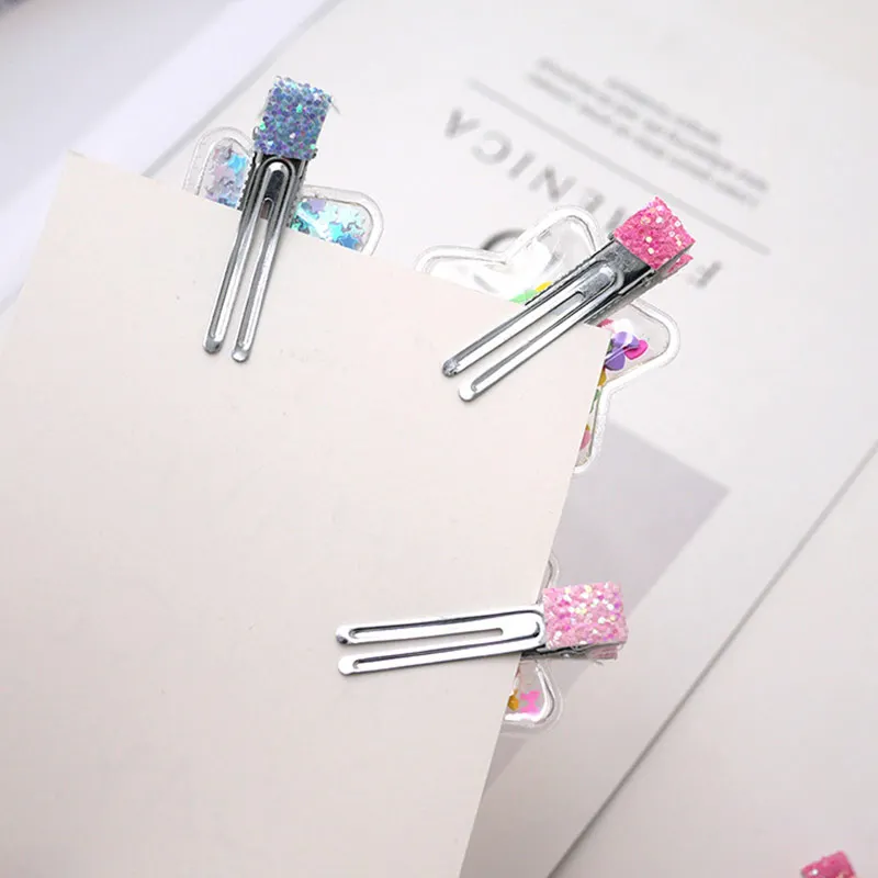 

New Candy Color Crown Children Hair Clips Star Pearl 29 Colors Heart Twinkle Paillette Hairgrips 1PC Snow Girls