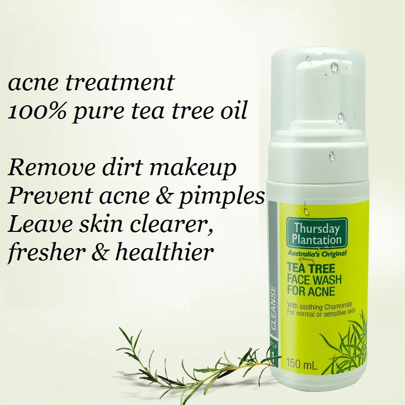 Австралия четверг плантации Чай дерево Acne Уход за кожей лица мыть естественный Мыло умывания мягко очищает кожу, не пересушивая ее из