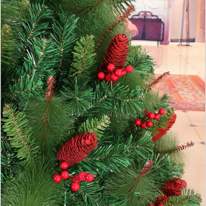3 0 м 4 большая смесь красные ягоды pinecone Рождественская елка сосновые иглы