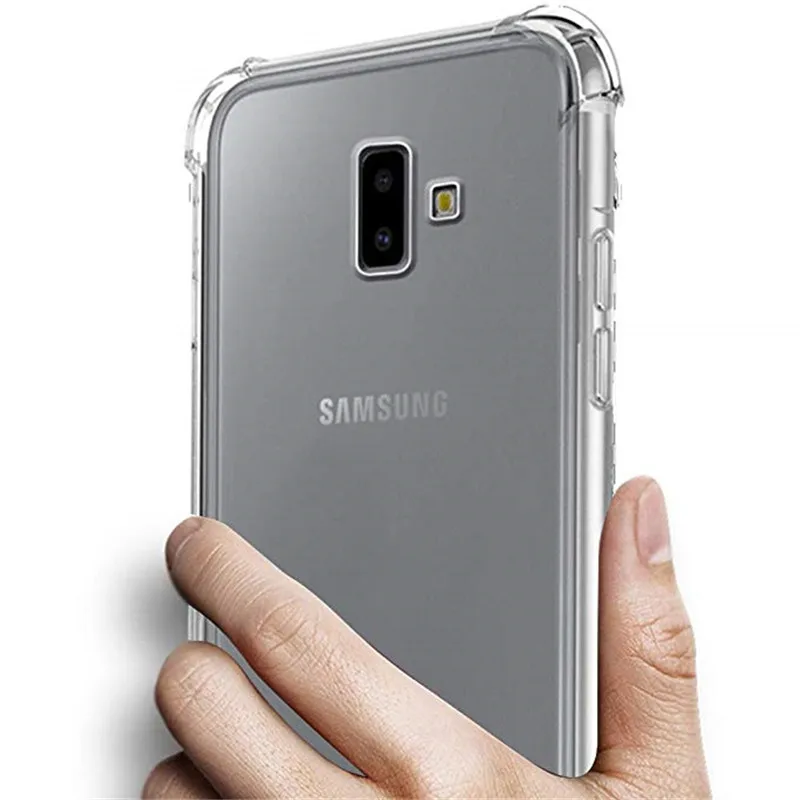 Противоударный силиконовый чехол для Samsung Galaxy Note 9 прозрачный из ТПУ A6 A8 S9 S8 J6 J4 Plus