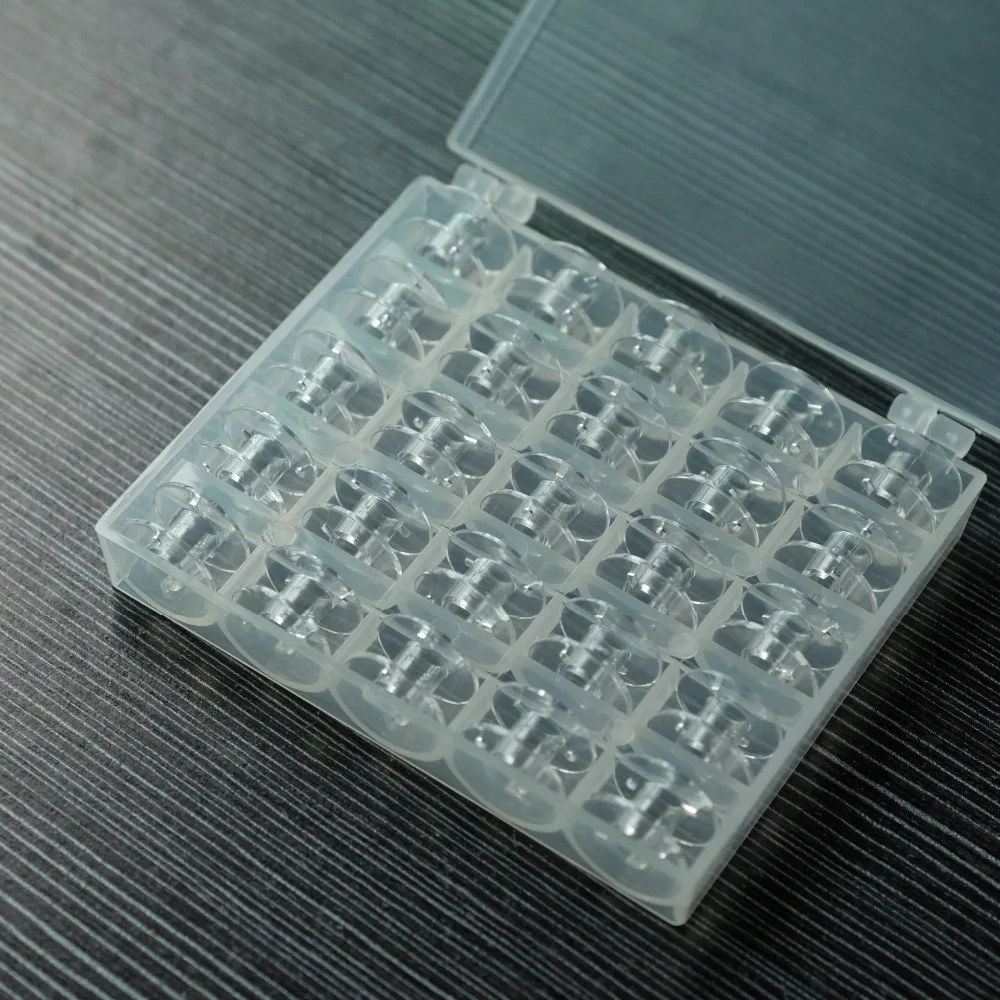 Пластиковые пустые стеклянные катушки 25 шт. прозрачные пластиковые чехлы для