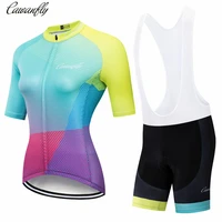 women cycling jersey summer quickdry breathable shoyt sieeve classic blue jersey bike clothing lycra gel breathable pad