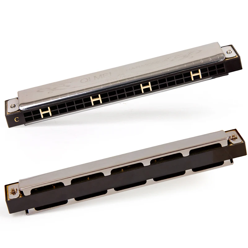 Tremolo Губная гармошка французская арфа рот Фосфорная бронза 24 Отверстия ключ