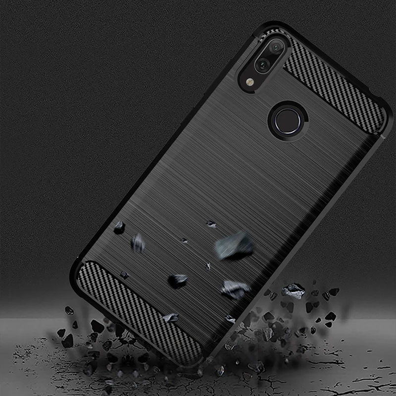 Для huawei Y7 2019 чехол Силиконовый прочный армированный Мягкий задняя крышка для Pro