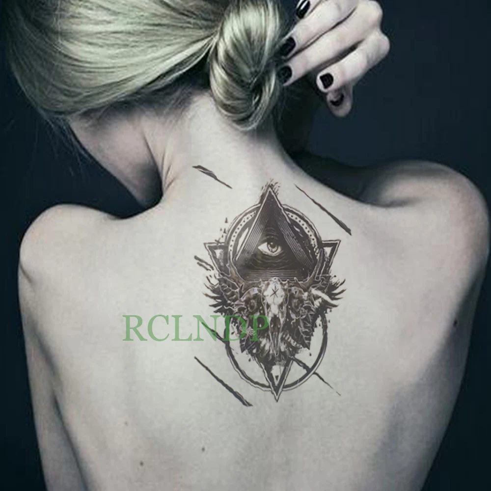 Waterproof Temporary Tattoo Sticker eye of God myth totem tatto stickers flash tatoo fake tattoos for men women | Красота и здоровье