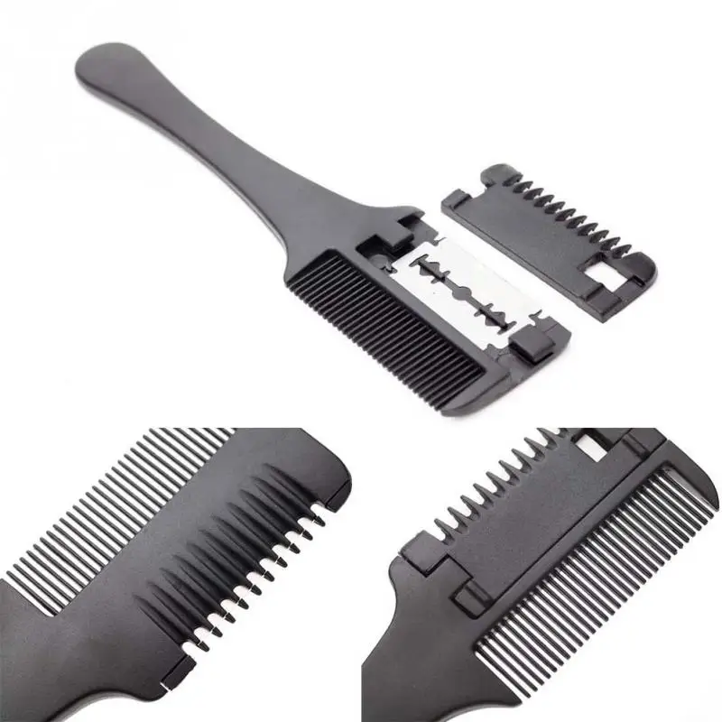 New Arrival Professional 1 PC ABS Hair Razor Comb Black Handle Shaving Cutting Thinning Tool #905 | Красота и здоровье