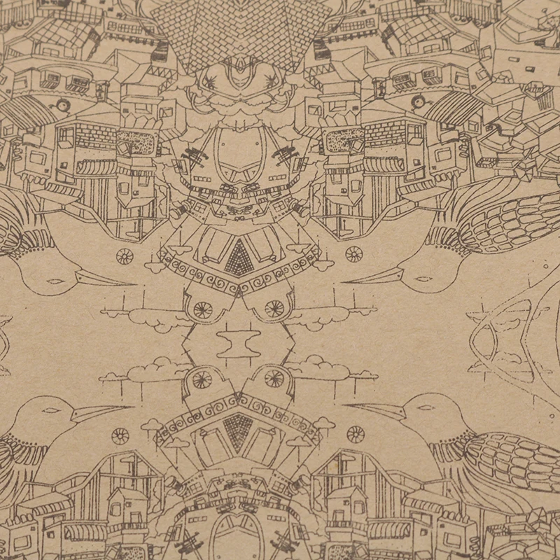 Конверт из крафт бумаги в стиле ретро открытка чехол для поздравительной