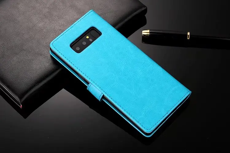 Кожаный чехол-книжка с рисунком Crazy Horse для samsung note 8 9 чехол Samsung S8/S8 Plus/A3 A5 A7 2017 30