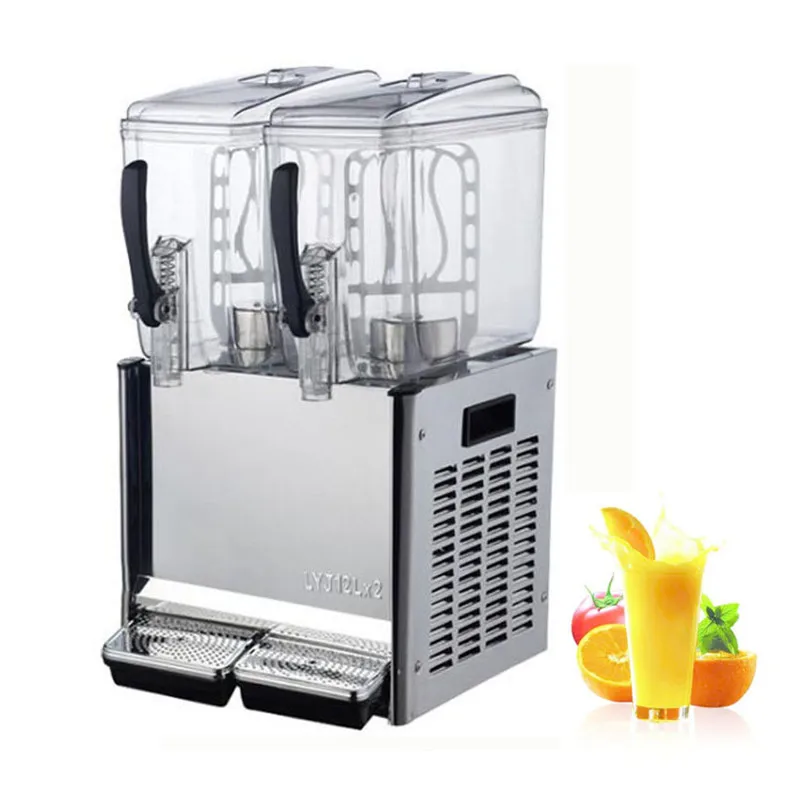

commercial 2 tanks soft drink juice dispenser juice cooling making machine