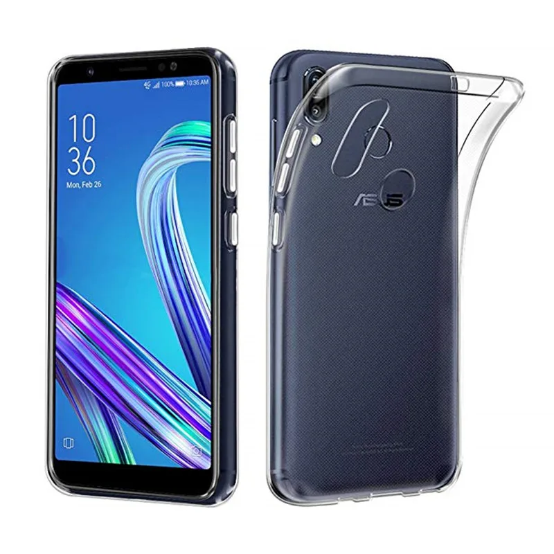 Мягкий прозрачный ТПУ силиконовый чехол для Asus ZenFone Max (M1) ZB555KL чехлы телефонов
