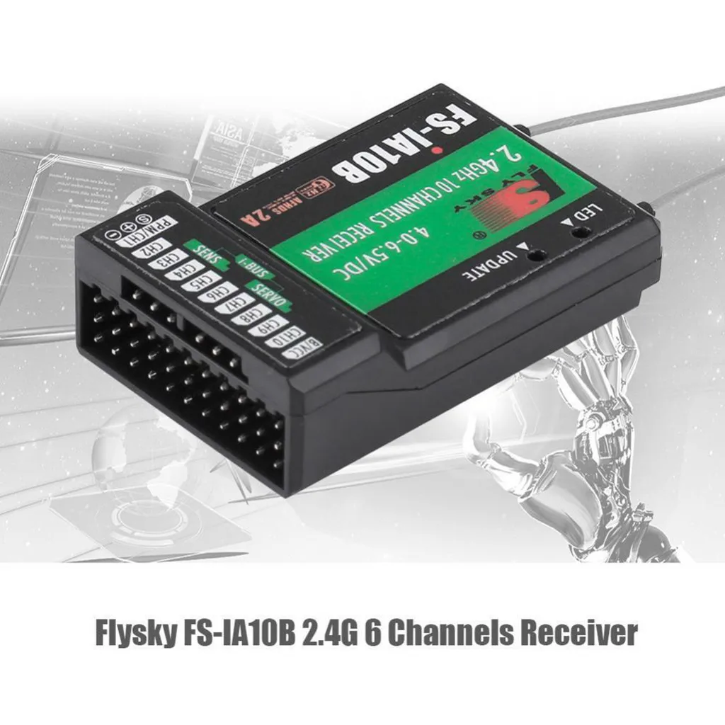 Accessoires FS IA10B 2 4G 10CH приемник PPM выход с портом iBus для радиоуправляемых дронов
