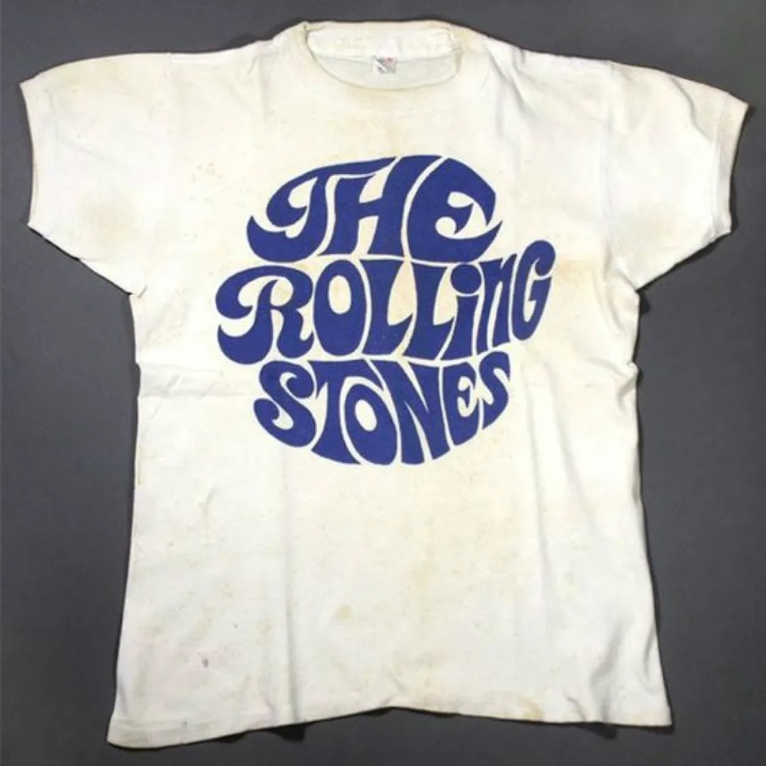 Hillbilly Vintage 70'S Rock The Rolling Stones T shirts Unisex Men Women Street Style Tops Summer Short Sleeved Casual White Tee