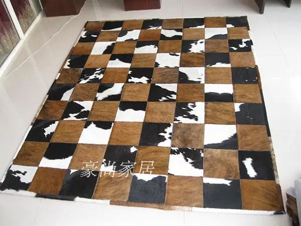 

2018 free shipping 1 piece 100% natural handmade cow leather dance carpet