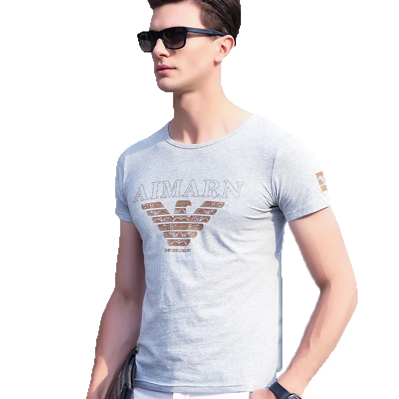 Мужчины футболки 2016 летний мода мужской марка одежды с коротким рукавом
