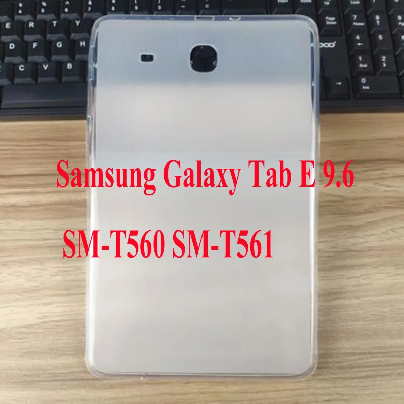 TPU Жесткий силиконовый чехол Amor для samsung Galaxy Tab E 9,6 T560 T561, чехол для планшета samsung T560, Чехол+ пленка - Цвет: TPU