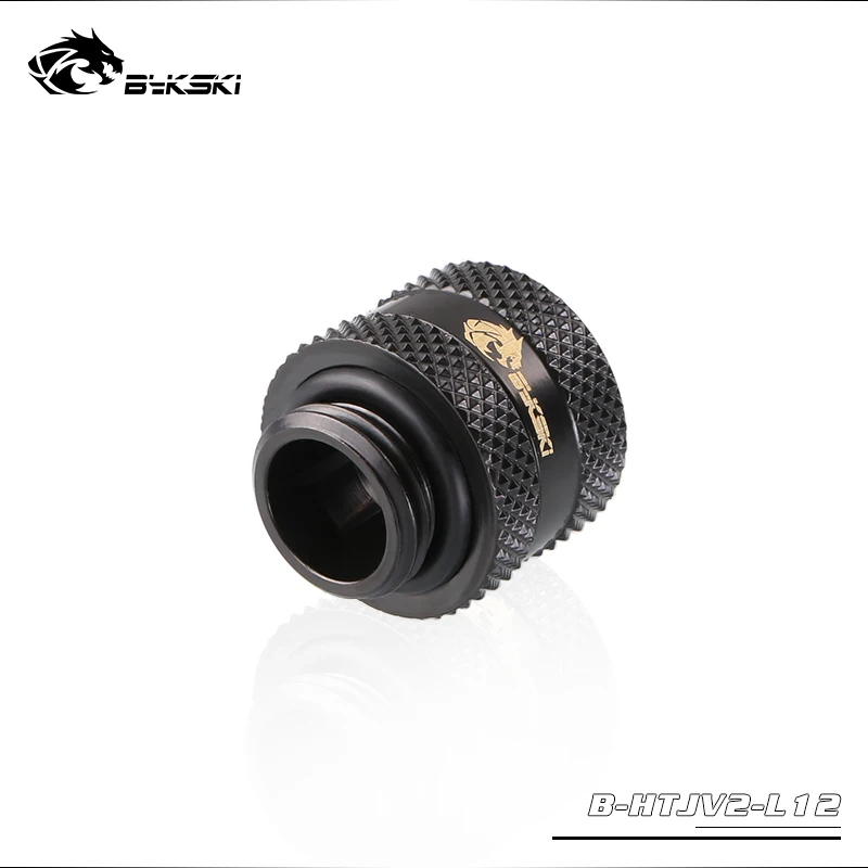 Bykski B-HTJV2-L12, OD12mm расширенного типа жесткие трубки фитинги, G1/4 адаптеры для OD12mm жесткие трубки - Цвет лезвия: Black