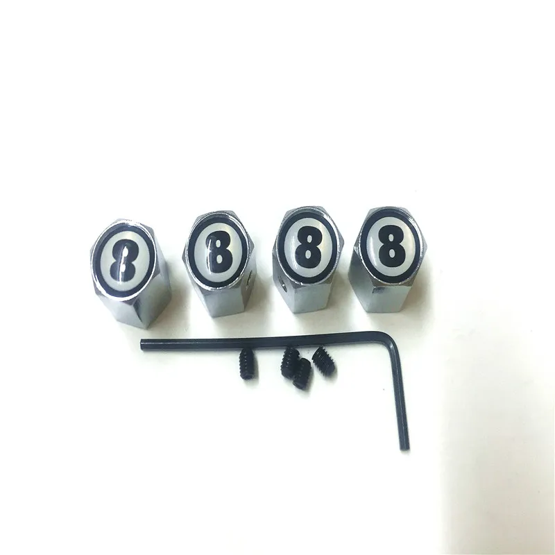 Автомобильный Стайлинг Черный No.8 логотип Противоугонный значок колпачок