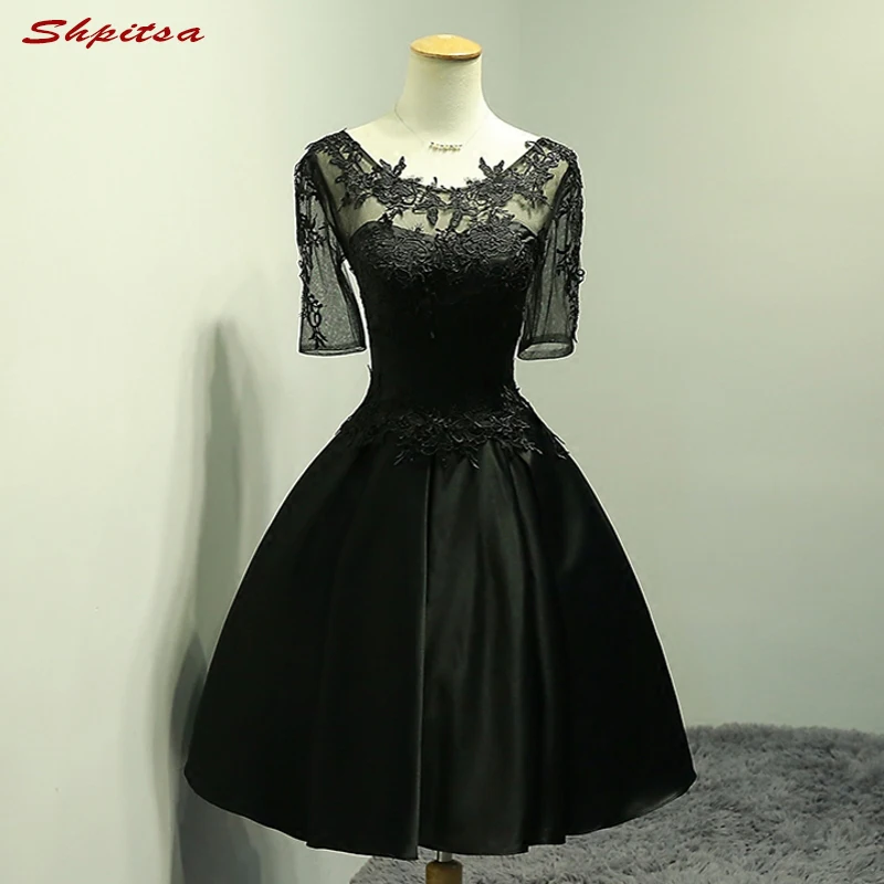 

Short Lace Cocktail Dresses Women for Graduation Little Black Dress Prom Party Coctail Dress vestido de festa curto coctel