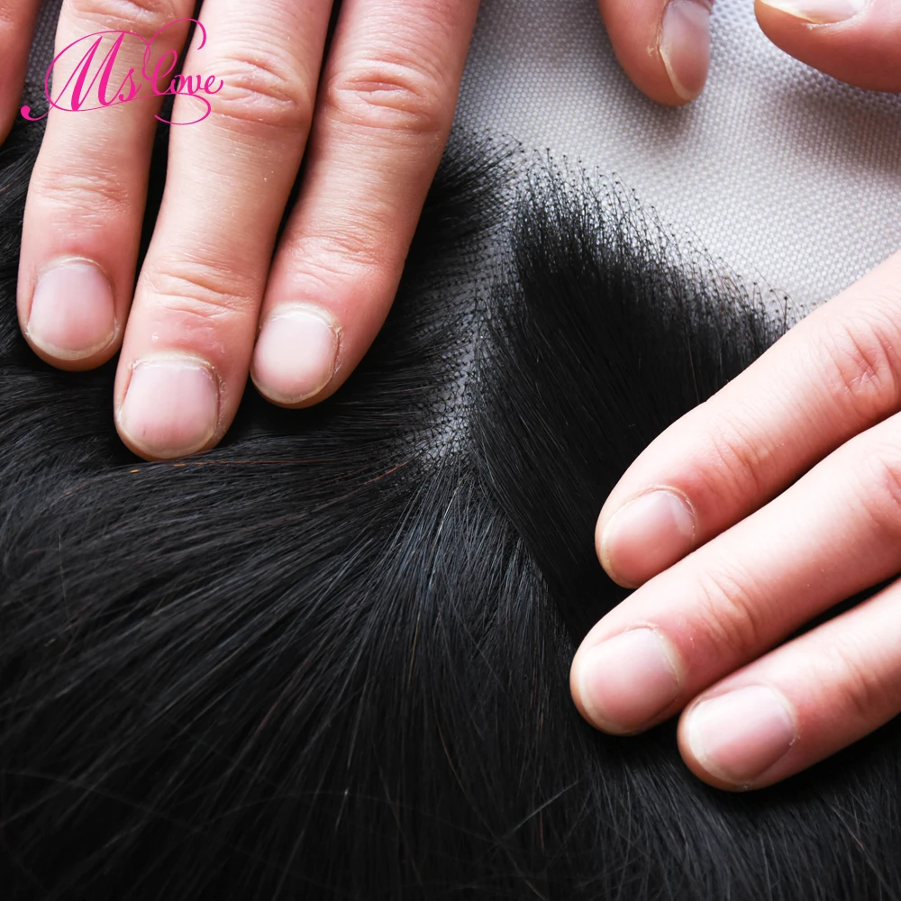 MS Love бразильские Прямые предварительно выщипывающиеся уши к Ear13x6 кружева