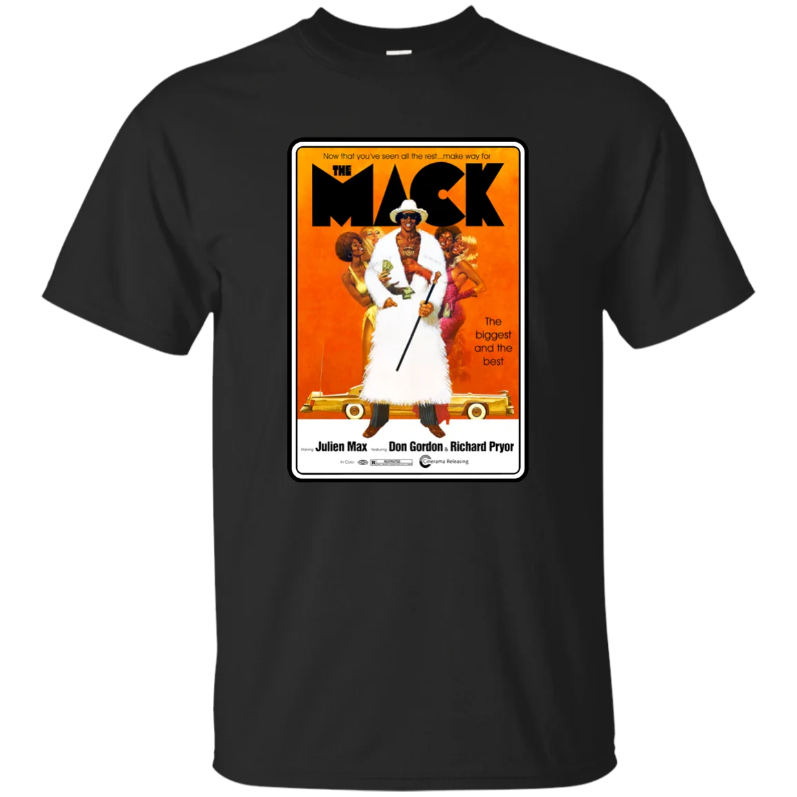Мужская футболка унисекс с надписью The Mack Julien Max Blaxploitation 1970'S retro Richard Pryor Funk Movie Cool