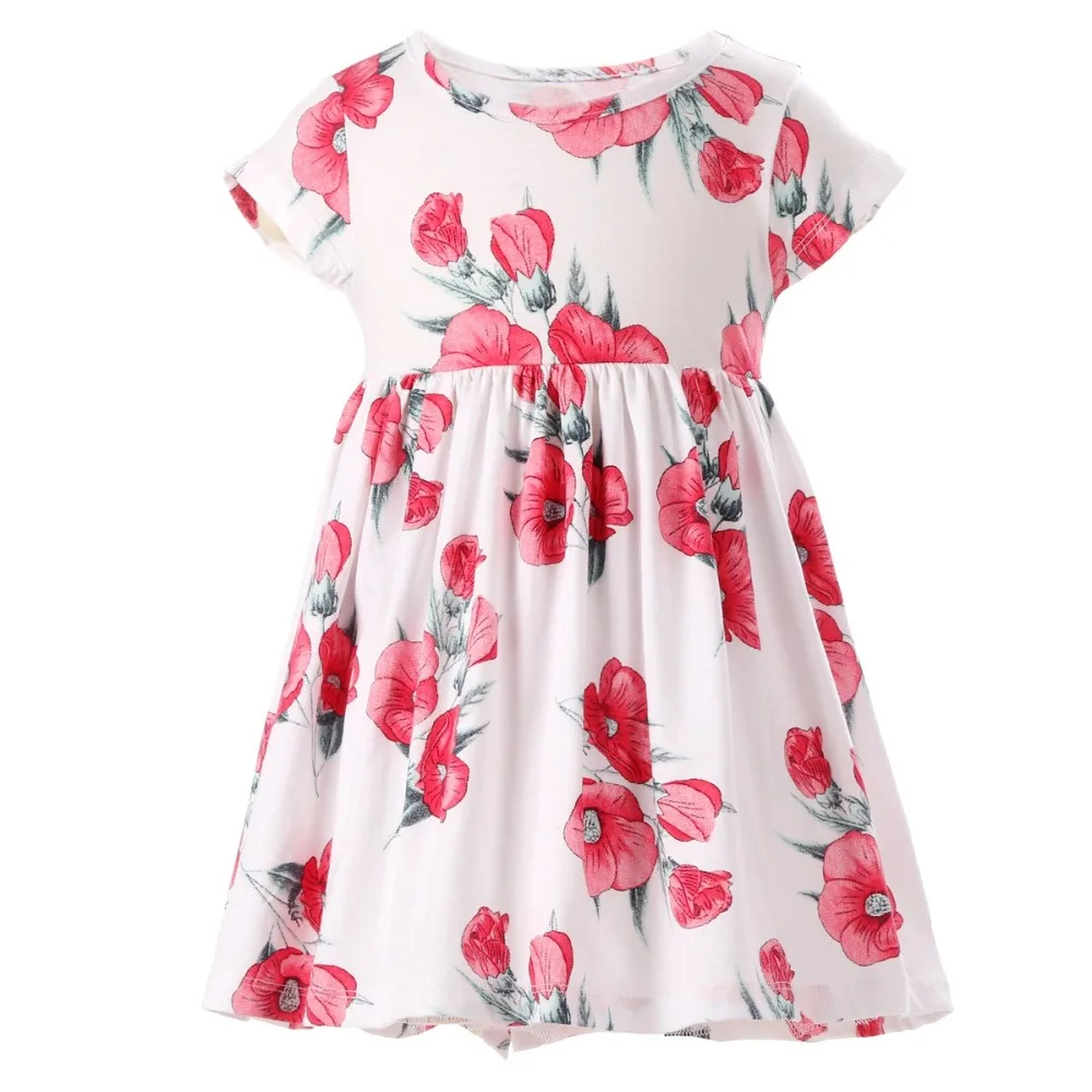 Robe Fille Vestidos Baby Girl Floral Children Dress Elegant Kids Summer Clothes Wedding Girls Dresses 2018 Beach | Детская одежда и