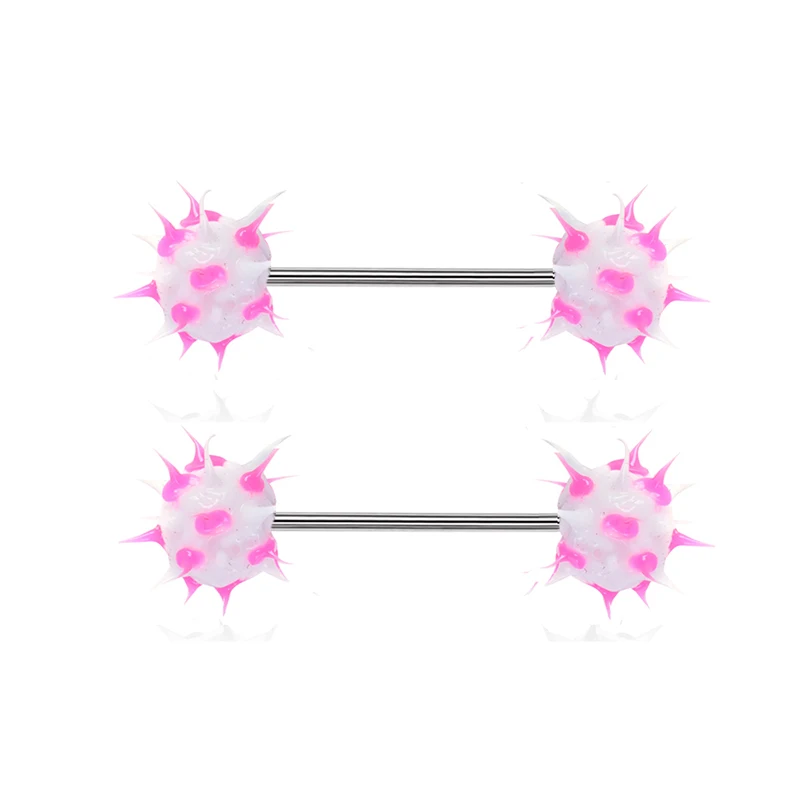 1 шт. силиконовые колючий шар для пирсинга сосков и молокообразных колец тела