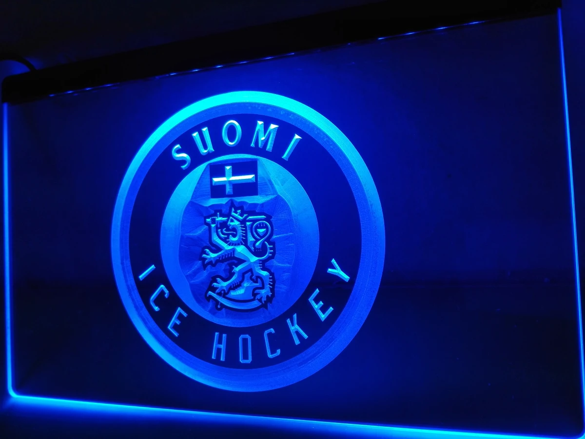 

LD544- Suomi Ice Hockey LED Neon Light Sign home decor crafts