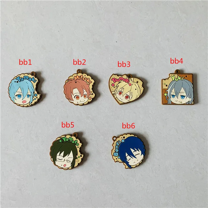 [Bb] распродажа фигурку аниме игрушки на цепочке для ключей детей рождественские