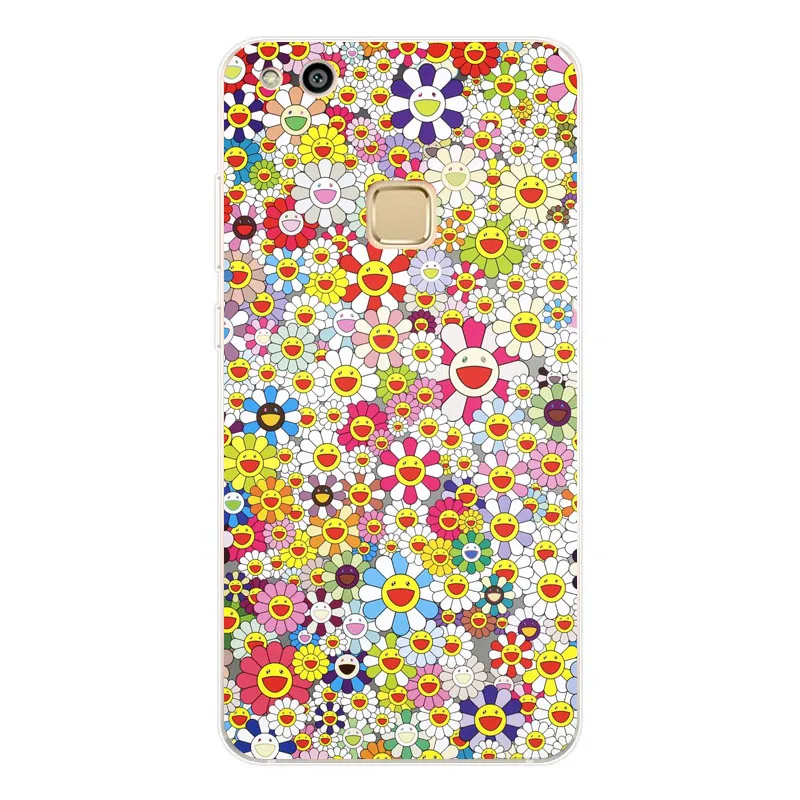 case for huawei p8 p9 p10 lite plus cover Silicon Soft tpu Colorful images back 2017 |