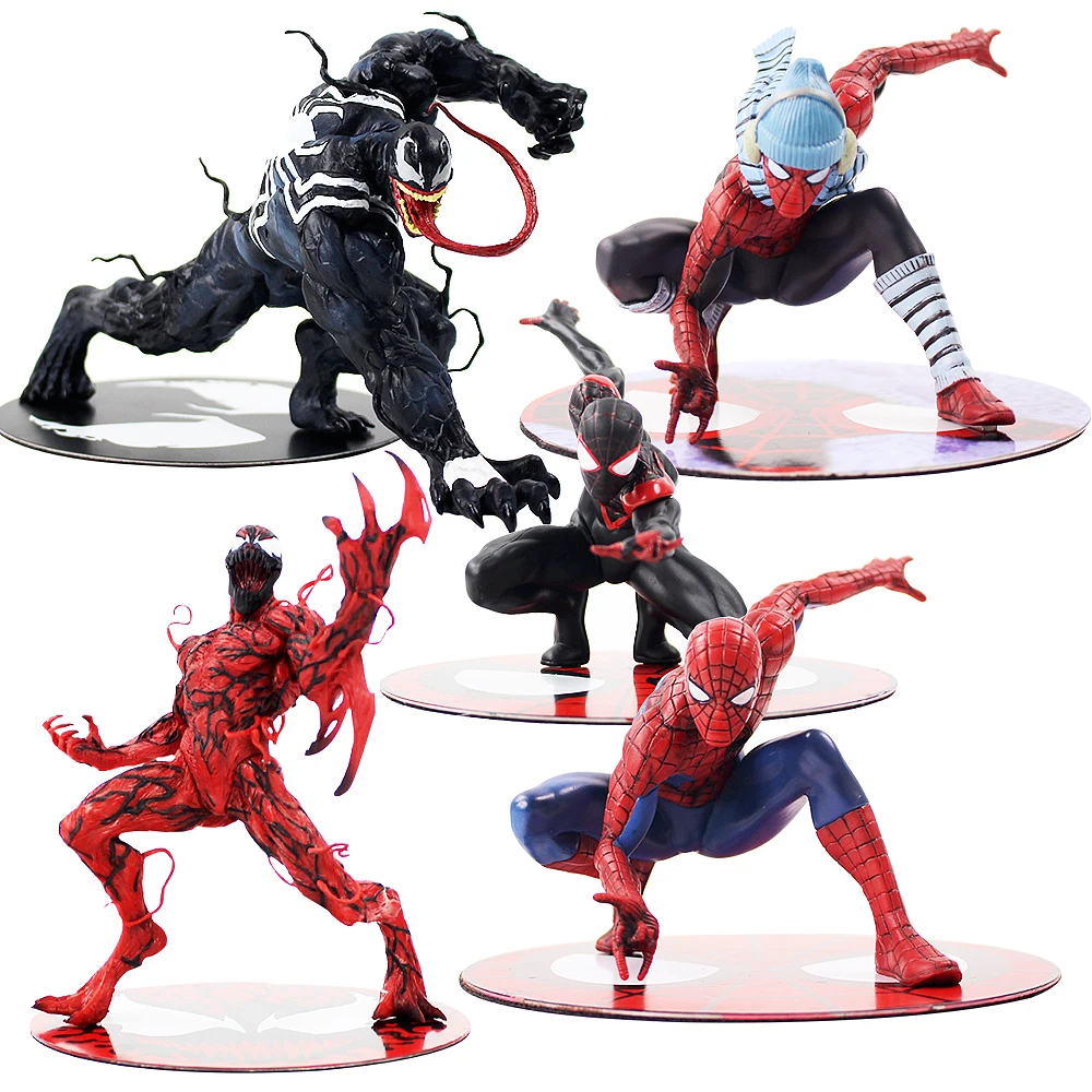 ARTFX фильм Удивительный Веном Человек-паук Майлз Моралес резня фигурка Веном ARTFX 1/10 Масштаб ПВХ Фигурки игрушки