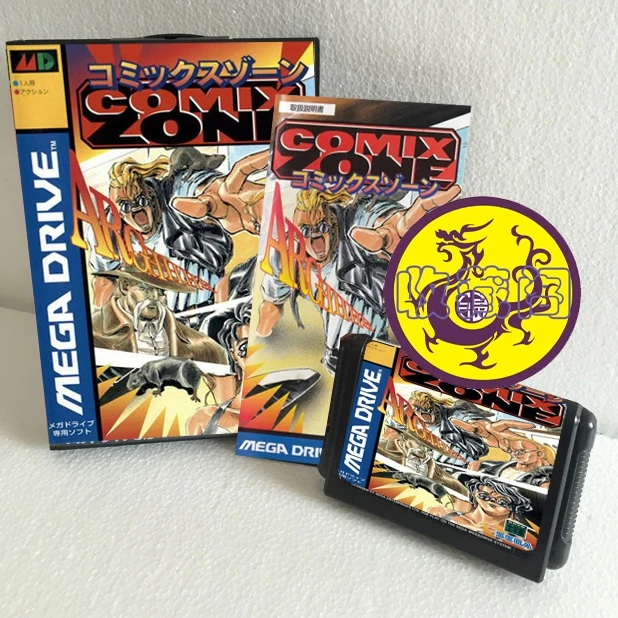 Comix Zone 16 бит SEGA MD игровая карта в коробке с руководством для Sega Mega Drive Genesis|sega md game