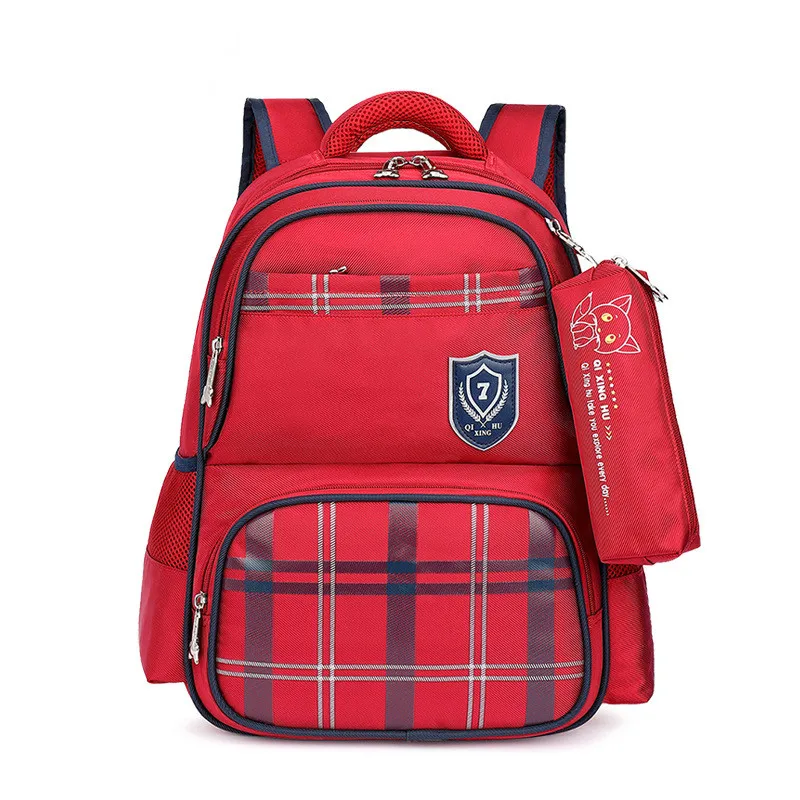 Kids School Bags with Pencil case Orthopedic Backpack Schoolbag Waterproof Nylon For Girls Boys Children Backpacks | Багаж и сумки
