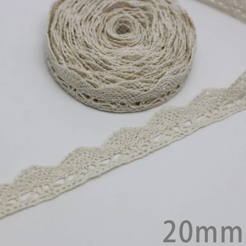 14 2 м/лот) хлопковая кружевная Лента Бежевый DIY ручной работы Свадебная вечеринка Ремесло Подарочная упаковка лоскутное крючком кружевные ленты - Цвет: 14