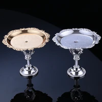 european silver plated cake stand the tray mini snack fruit tray metal dessert table wedding decoration storage tray sntp033