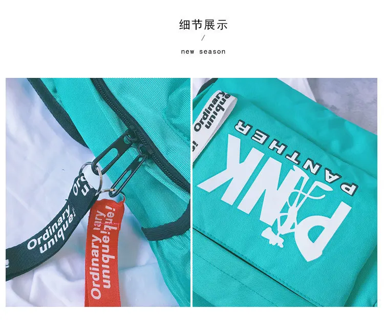 2018 New blue black red Women Gym Bag Fitness Travel Backpack Outdoor Women's Letters Print Sport Bags Waterproof | Спорт и