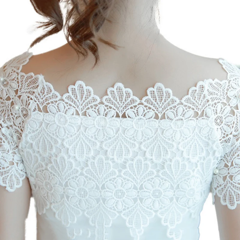 

Women Lace Blouse And Shirt Casual Off Shoulder Top Sexy Short Sleeve White Blouse Ladies Summer Hollow Elegant Blouses H8