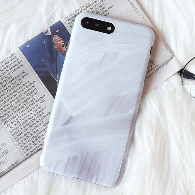 Простой художественный чехол LACK с геометрическим рисунком для телефона iphone 7 6 6S 8