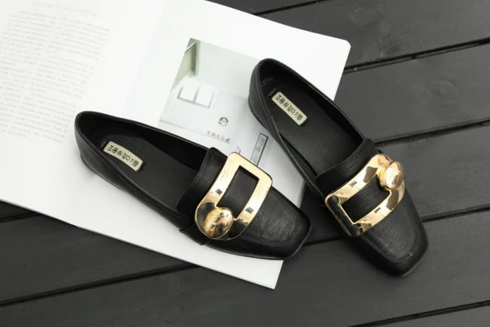 flats with bows spring new Female shallow mouth side buckle belt casual shoes woman flat 2017 | Обувь