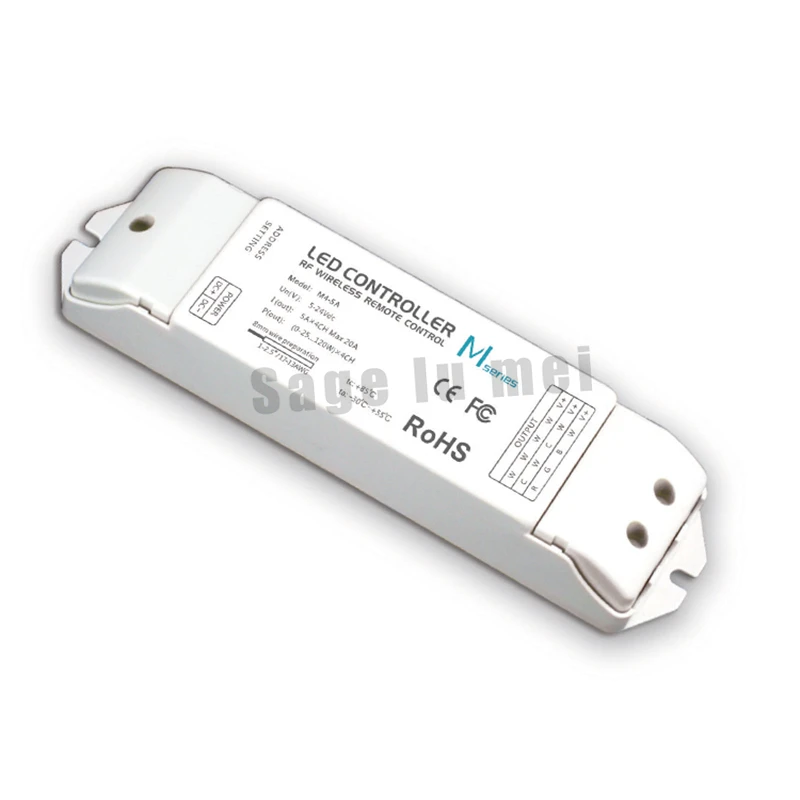 Бесплатная доставка ltech DX5 AC100 240V 2.4 г RF Led DMX сенсорный диммер Управление Лер Стекло