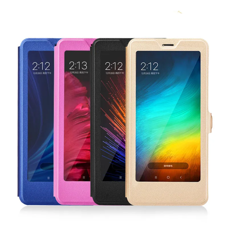Умный флип-чехол из ПУ кожи роскошный чехол-подставка для Xiaomi Redmi Note 5 Магнитный