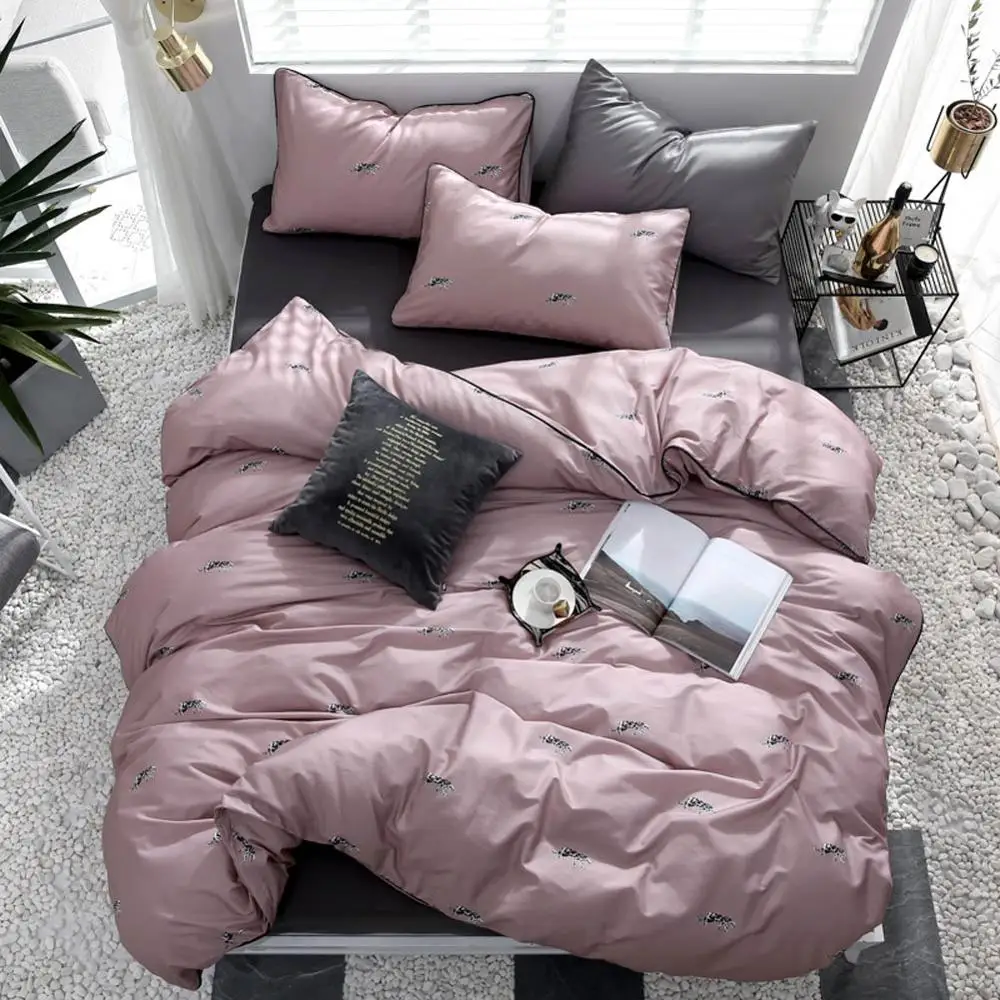 20190863 Скандинавский Бульдог-Мопс Bedlinens Твин queen King Размеры Настройка постельное белье из хлопка Набор наволочек - Цвет: 20190863