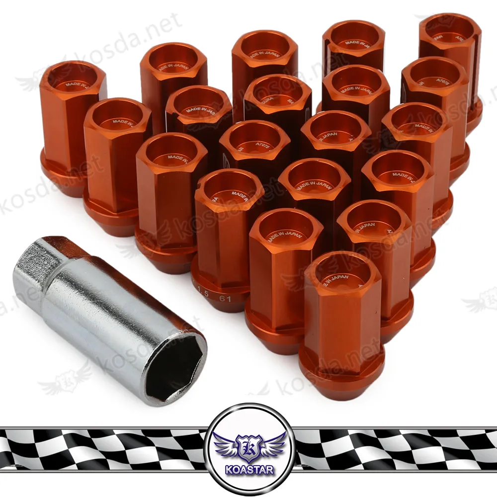 7075 Aluminum Alloy Wheel Lock Nuts Dura 42mm With Ray Logo M12xP1.5 | Автомобили и мотоциклы