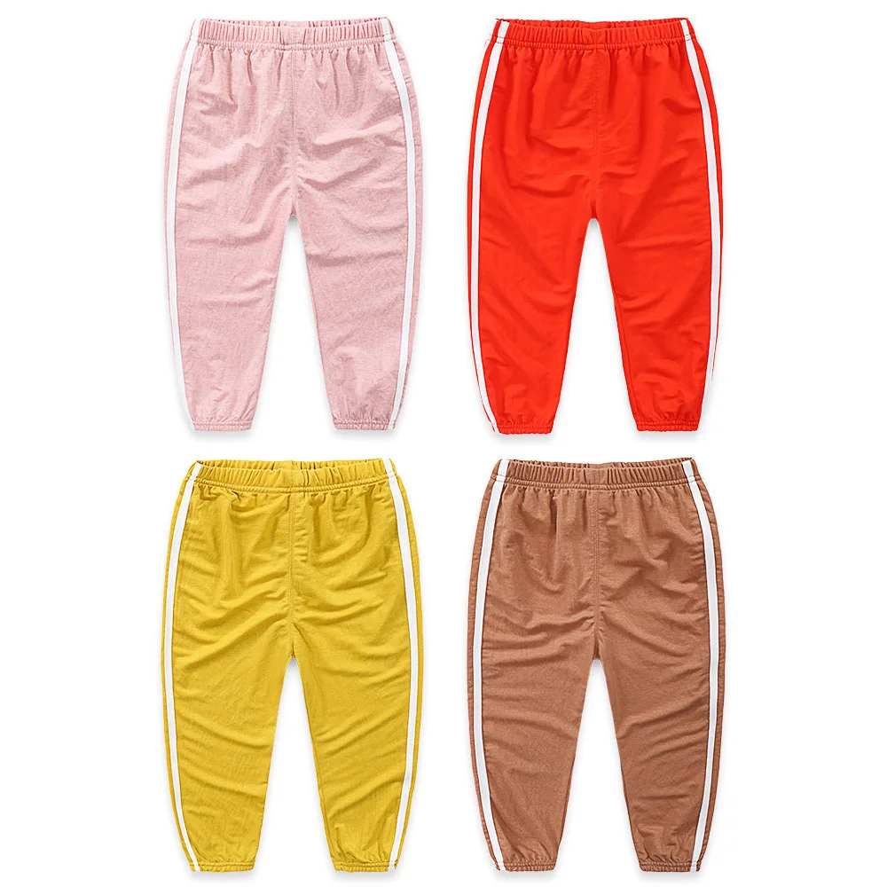 

2020 Summer Thin section Mosquito repellent pants boys cottons Leisure tracksuits girl toddler kids bloomers children clothes