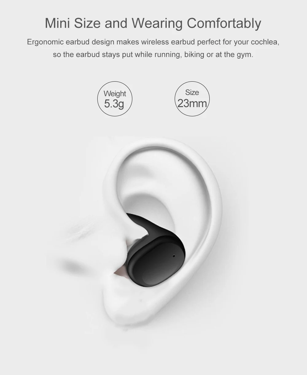 Tws Наушники Беспроводные Bluetooth 5,0 с зарядным устройством шумоподавление двойные микрофоны анти падение для спорта